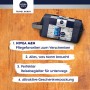 NIVEA MEN Travel Buddy - Set regalo per uomini con deodorante spray, shampoo per la cura del viso, mani e corpo e beauty case