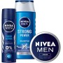 NIVEA MEN Travel Buddy - Set regalo per uomini con deodorante spray, shampoo per la cura del viso, mani e corpo e beauty case
