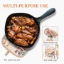 Bestonzon - Set di guanti da forno e presine, resistenti al calore, antiscivolo, adatti per cucinare, grigliare, colore: nero, C