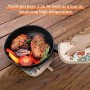 Bestonzon - Set di guanti da forno e presine, resistenti al calore, antiscivolo, adatti per cucinare, grigliare, colore: nero, C