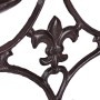 Relaxdays, Marrone Antico, 3 Bracci Portacandele, Candeliere Esterno, Centrotavola, Rustico, Ghisa, colata, 28,5 x 23 x 7,5 cm