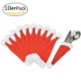 Lynlon Natale tavolo Babbo Natale cappello [10 sacchetto di posate + 10 bicchieri di vino decorazione + 2 bottiglia di vino vetr