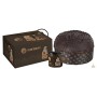 Fiasconaro Panettone Nero Sublime con Gocce Cioccolato e Fragoline - 1000 g