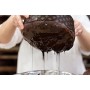 Fiasconaro Panettone Nero Sublime con Gocce Cioccolato e Fragoline - 1000 g