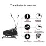 ISE Cross Trainer Ellittica Trainer Cyclette 2 in 1, Training Bike Fitness Cardio, ideale per fitness al coperto, Max.120KG, SY-
