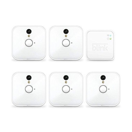 Sistema di telecamere per sicurezza domestica Blink (1a Generazione), per interni, rilevatore di movimento, video HD, batterie c