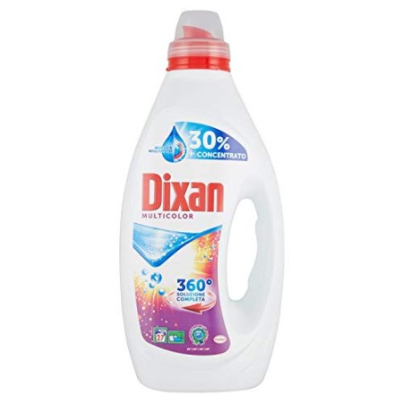 Dixan Liquido Multicolore, Detersivo Liquido per un Bucato Pulito, 27 Lavaggi