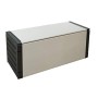 Adventa Cassapanca per la Raccolta Differenziata (Interno/Esterno), Grigio Nero, 85 x 34 x 39.5