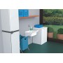 Adventa Mobile Coprilavatrice in Resina PVC (Uso Interno/Esterno), Bianco, L 68,5 x P 64,5 x h 88 cm