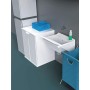 Adventa Mobile Coprilavatrice in Resina PVC (Uso Interno/Esterno), Bianco, L 68,5 x P 64,5 x h 88 cm