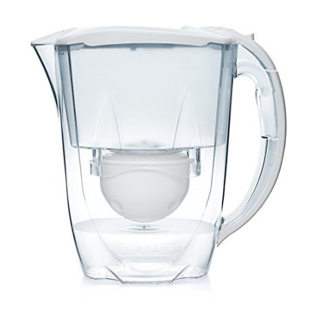 Aqua Optima FJ0550 Confezione 6 Mesi-caraffa filtrante per Acqua Oria con 3 cartucce filtri per 60 Giorni, Plastic, White, 2.8L