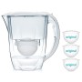 Aqua Optima FJ0550 Confezione 6 Mesi-caraffa filtrante per Acqua Oria con 3 cartucce filtri per 60 Giorni, Plastic, White, 2.8L