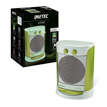 Imetec Eco Silent Diffusion FH4-300 Termoventilatore Oscillante e Silenzioso a Basso Consumo Energetico, 3 Livelli di Temperatur