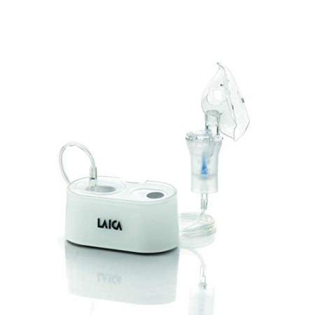 Laica Ne3003 Aerosol con Microcompressore Portatile per Adulti e Bambini Extra Small e Silenzioso, Bianco