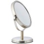 AmazonBasics - Specchio cosmetico bifacciale moderno, Nichel
