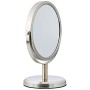 AmazonBasics - Specchio cosmetico bifacciale moderno, Nichel