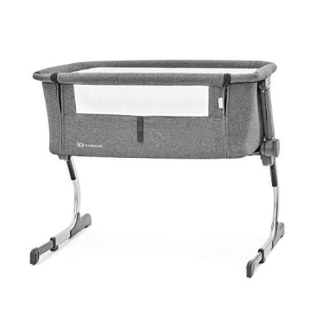 Kinderkraft Culla Neonato UNO, Lettino da Campeggio, Co-Sleeping, Leggero, Stabile, Regolabile, Accessori, Grigio