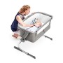 Kinderkraft Culla Neonato UNO, Lettino da Campeggio, Co-Sleeping, Leggero, Stabile, Regolabile, Accessori, Grigio