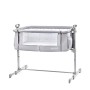 Kinderkraft Culla da Affiancare NESTE, Lettino Co-Sleeping, Regolabile in Altezza, Facile da Montare, Accessori, Grigio