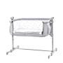 Kinderkraft Culla da Affiancare NESTE, Lettino Co-Sleeping, Regolabile in Altezza, Facile da Montare, Accessori, Grigio