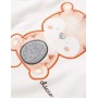 Chicco Tutina con Apertura sul patello Pigiamino per Bambino e Neonato, Bianco e Arancione, 044 Unisex-Bimbi