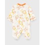 Chicco Tutina con Apertura sul patello Pigiamino per Bambino e Neonato, Bianco e Arancione, 044 Unisex-Bimbi
