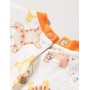 Chicco Tutina con Apertura sul patello Pigiamino per Bambino e Neonato, Bianco e Arancione, 044 Unisex-Bimbi