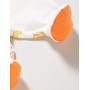 Chicco Tutina con Apertura sul patello Pigiamino per Bambino e Neonato, Bianco e Arancione, 044 Unisex-Bimbi