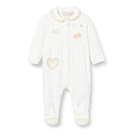 Chicco Tutina con Apertura Frontale Pigiamino per Bambino e Neonato, Bianco e Oro, 056 Bimba
