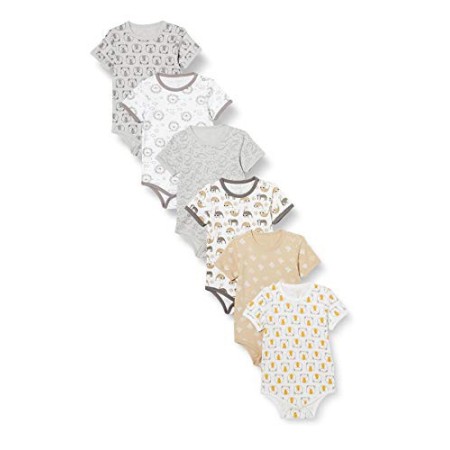 Care 4133 Body, Multicolore (Bianco Sporco), 2-3 Years, Pacco da 6