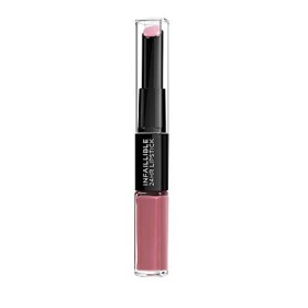 L'Oréal Paris MakeUp Rossetto Balsamo 2in1 Infaillible 2 Step 24H, Rossetto a Lunga Tenuta, Balsamo Idratante, Effetto No Trans