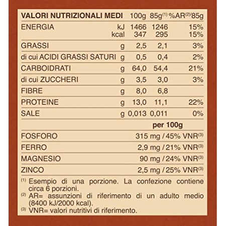 Barilla Pasta Casarecce Integrali, Pasta Corta di Semola Integrale di Grano Duro, Integrale, 500 g