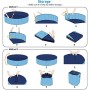 O'woda Piscina per Cani, Pieghevole, Vasca da Bagno per Cani in PVC Ecologico Resistente per Cani Piccoli, Medi E Grande (Blu, 1