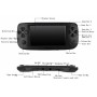 CXYP Console di Gioco Portatile, 16GB 4.3 Pollici 3000 Giochi retrò Console di Gioco Portatile Console per Videogiochi (Nero)