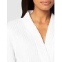 Marchio Amazon - Iris & Lilly Accappatoio in Spugna Donna, Bianco (White), L, Label: L