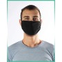 CALZITALY – PACK 5 PEZZI Fascia Protettiva Lavabile e Riutilizzabile, Tessuto Antibatterico, Protezione Naso e Bocca, Bianco, 