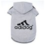 Felpa con cappuccio per cani di taglia grande con scritta in lingua inglese: "adidog", abbigliamento sportivo per animali domest