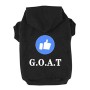 Izefia - Felpa invernale con cappuccio, Trudz Rdc Pet Abbigliamento 'Like' Emoticon per cani, G.O.A.T', caldo maglione invernale