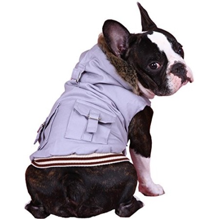 Doggy Dolly W206 - Giacca invernale per cani con cappuccio, taglia XXS