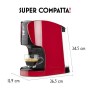 Bialetti Opera Macchina da Caffè Espresso per Capsule in Alluminio sistema Bialetti il Caffè d'Italia, Rossa