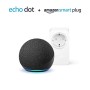 Nuovo Echo Dot (4ª generazione) - Antracite + Amazon Smart Plug (presa intelligente con connettività Wi-Fi), compatibile con A