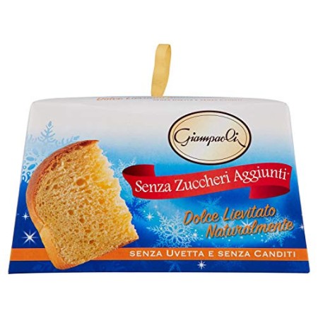 Giampaoli Dolce Lievitato Naturalmente senza Zuccheri Aggiunti senza Uvetta e senza Canditi - 600 g