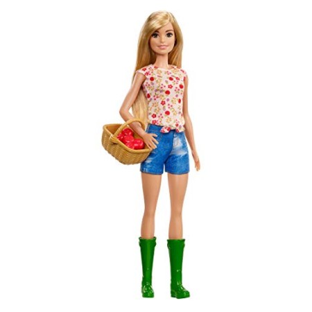 Barbie Contadina, Bambola con Accessori, Giocattolo per Bambini 3+ Anni, GCK68