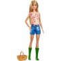 Barbie Contadina, Bambola con Accessori, Giocattolo per Bambini 3+ Anni, GCK68