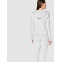 CARE OF by PUMA Felpa da donna in spugna con cappuccio e cerniera, Light Grey, 46, Label: L