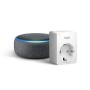 Echo Dot (3ª generazione) - Tessuto antracite + Tapo P100 Presa intelligente Wi-Fi, compatibile con Alexa