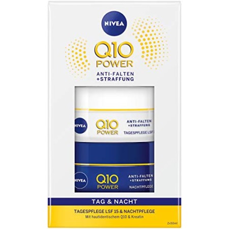 Nivea Q10 - Set regalo per la cura del giorno e della notte, con Q10 Power antirughe + rassodamento per la cura del giorno e Q10