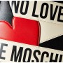 Love Moschino Precollezione FW20, Zaino da Donna in Pelle Sintetica PU con Logo Printed Scroll, Borsa, Nero, Normale