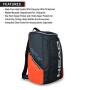 Head Rebel Backpack, Borsa da Tennis Unisex-Adulti, Arancione/Grigio, 30 x 48 x 25