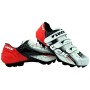 LUCK Zapatilla de Ciclismo Extreme MTB, con Suela de carbono Y 3 velcros para Una sujeción Perfetto, Rosso. (43 EU)